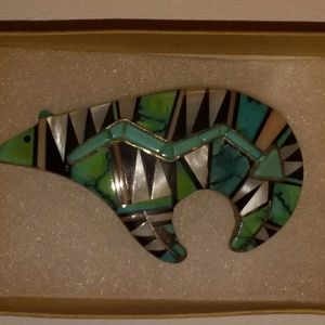 American Indian pin pendant